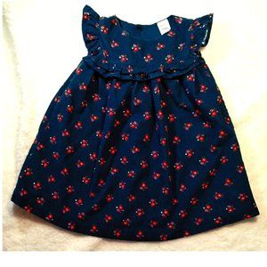 Girl toddler's 2-pc. Christmas pinafore 18 mos.
